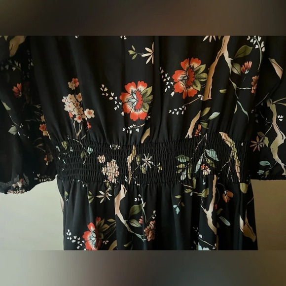 Nanette Lepore Black Asymmetrical Mock Neck Dress - Picture 12 of 12